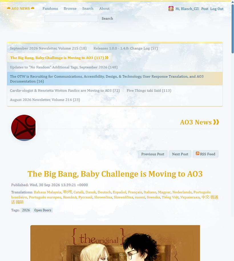 Fandom Com Background Image ππππ ππππ: Nebe // Sky - Chapter 2 - Blanch_AO3 (Blanch_CZ) - No Fandom ...